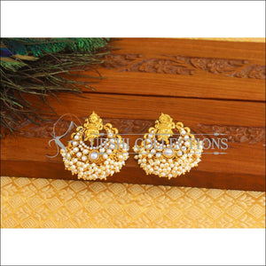 Gold Plated Temple Earrings M1851 - Earrings