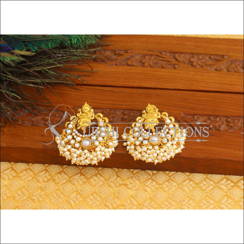 Gold Plated Temple Earrings M1851 - Earrings