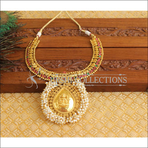 Gold Plated Temple Necklace M1849 - Necklace Set