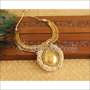 Gold Plated Temple Necklace M1849 - Necklace Set