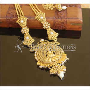 Gold plated temple necklace set M731 - Necklace Set