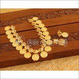 Gold Plated Temple Peacock Coin Necklace M2009 - Necklace Set