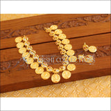 Gold Plated Temple Peacock Coin Necklace M2009 - Necklace Set