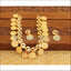 Gold Plated Temple Peacock Coin Necklace Set M2010