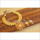 Gold Plated Temple CZ Multicolor Necklace Set M1890 - Necklace Set