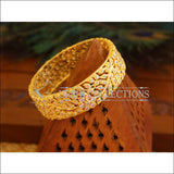 Gold Plated White Stone Kada M1685 - 2.4 - Bangles