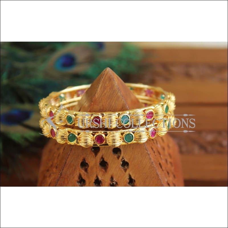 Gold Platted Bangles Set M1592 - 2.8 - Bangles