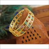 Gold Platted Bangles Set M1595 - 2.4 - Bangles