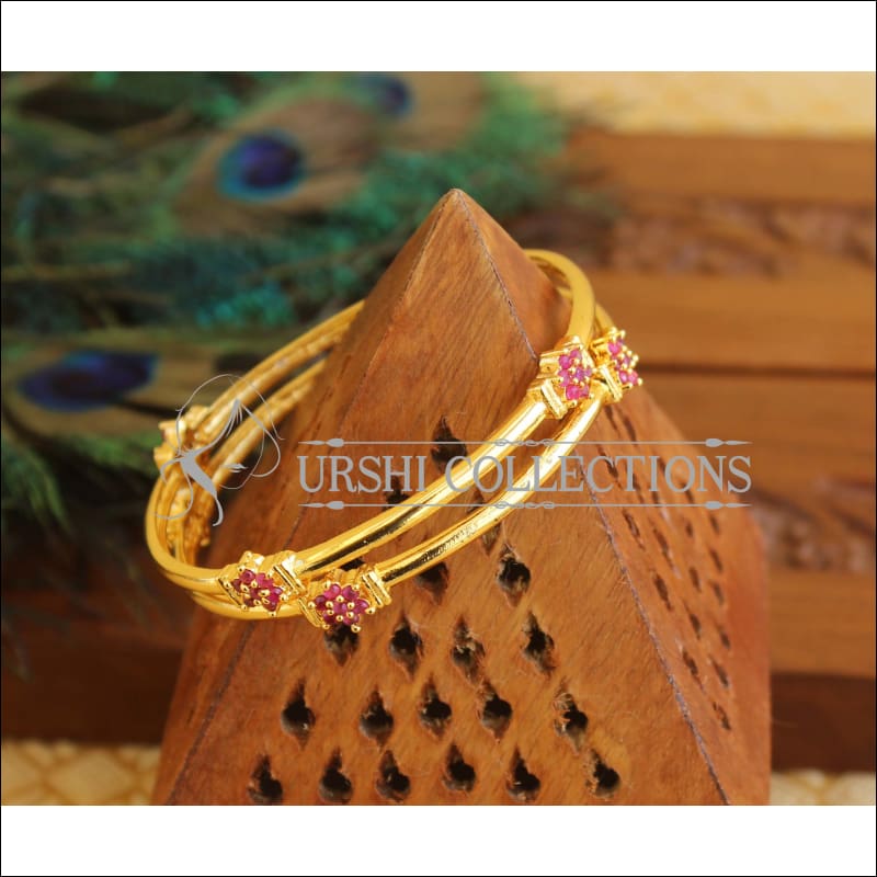 Gold Platted Bangles Set M1607 - 2.4 - Bangles