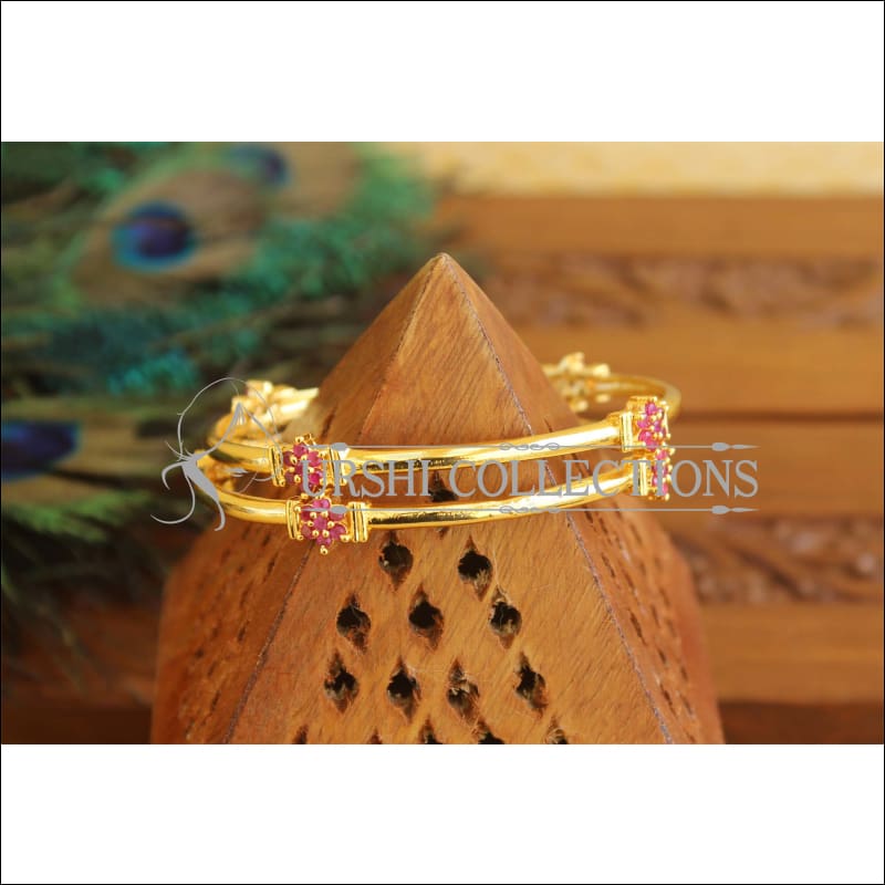 Gold Platted Bangles Set M1607 - 2.4 - Bangles