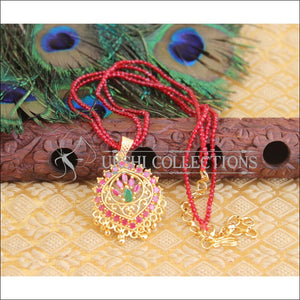 Gold Platted Beads Necklace Set M1505 - Multicolor - Necklace Set