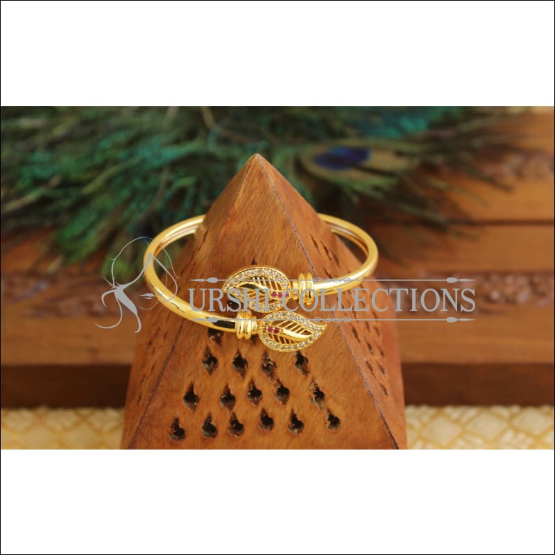 Gold Platted CZ Design Kada M1517 - 2.4 - Bracelets
