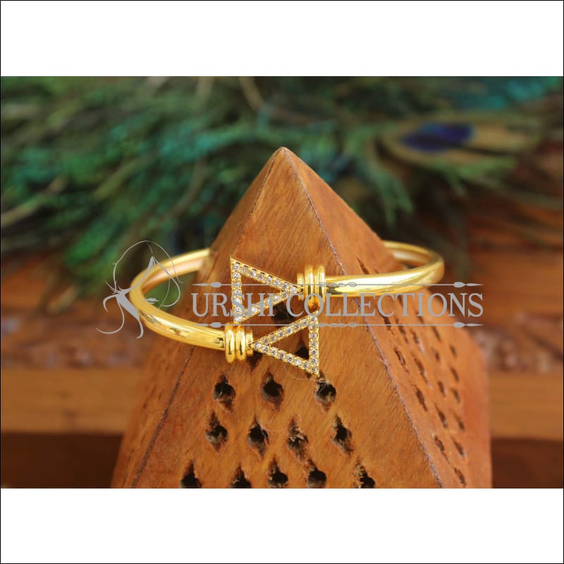 Gold Platted CZ Design Kada M1523 - 2.4 - Bracelets