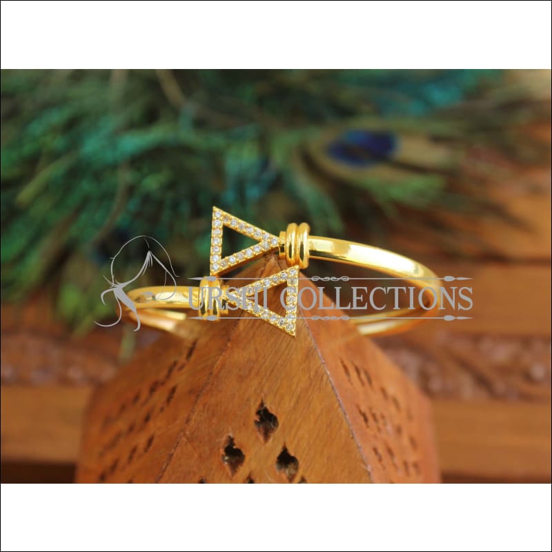 Gold Platted CZ Design Kada M1523 - 2.4 - Bracelets