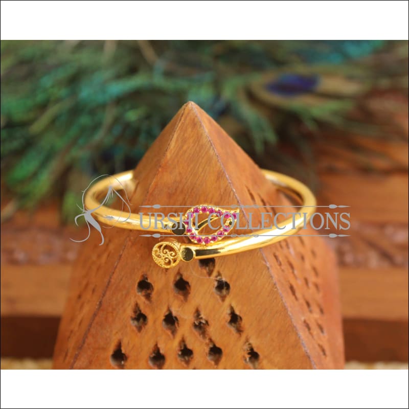 Gold Platted CZ Design Kada M1525 - 2.4 - Bracelets