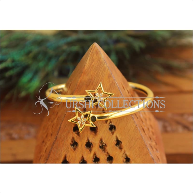 Gold Platted CZ Design Kada M1529 - 2.4 - Bracelets