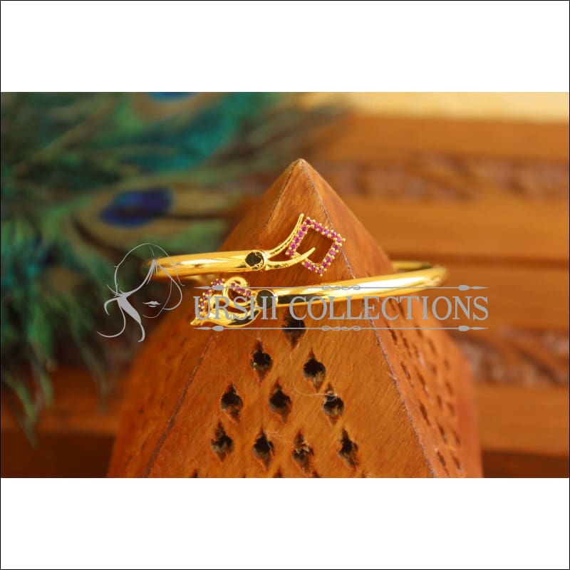 Gold Platted CZ Design Kada M1531 - 2.4 - Bracelets