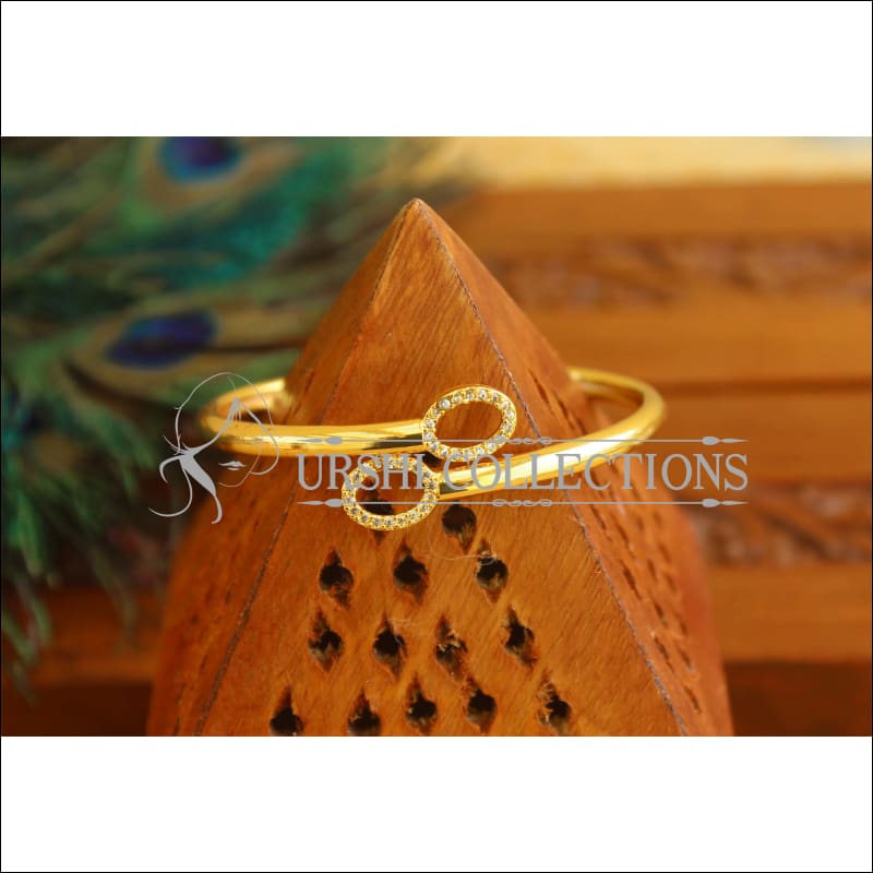 Gold Platted CZ Design Kada M1532 - 2.4 - Bracelets