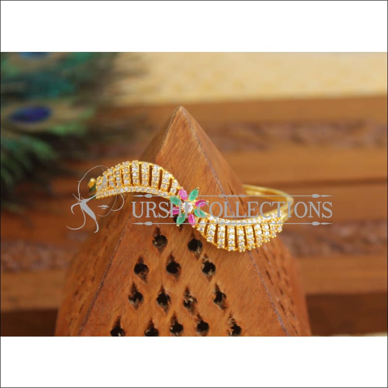 Gold Platted CZ Design Kada M1561 - Bracelets