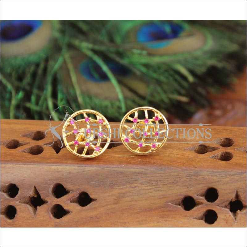 Gold Platted CZ Earrings M1406 - Earrings