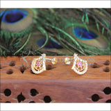 Gold Platted CZ Earrings M1407 - Earrings