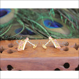 Gold Platted CZ Earrings M1407 - Earrings