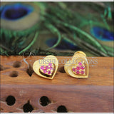 Gold Platted CZ Earrings M1410 - Earrings