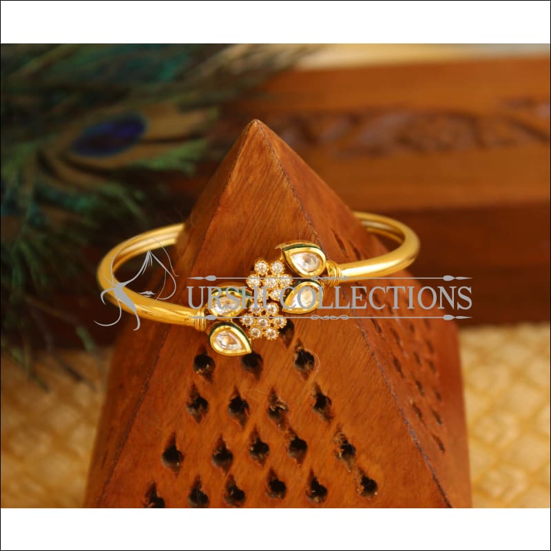 Gold Platted CZ Kada M1454 - 2.4 - Bracelets