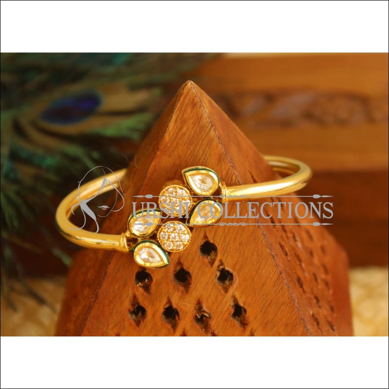Gold Platted CZ Kada M1455 - 2.6 - Bracelets