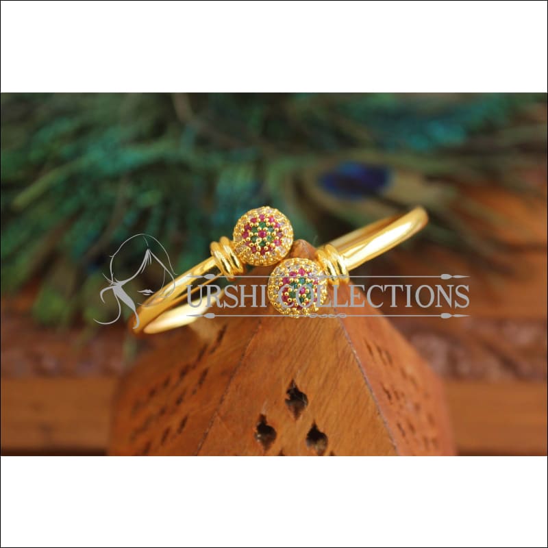 Gold Platted CZ Kada M1498 - 2.4 - Bracelets