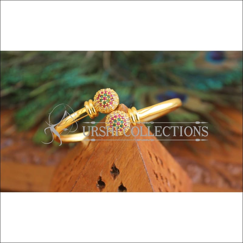 Gold Platted CZ Kada M1498 - 2.4 - Bracelets