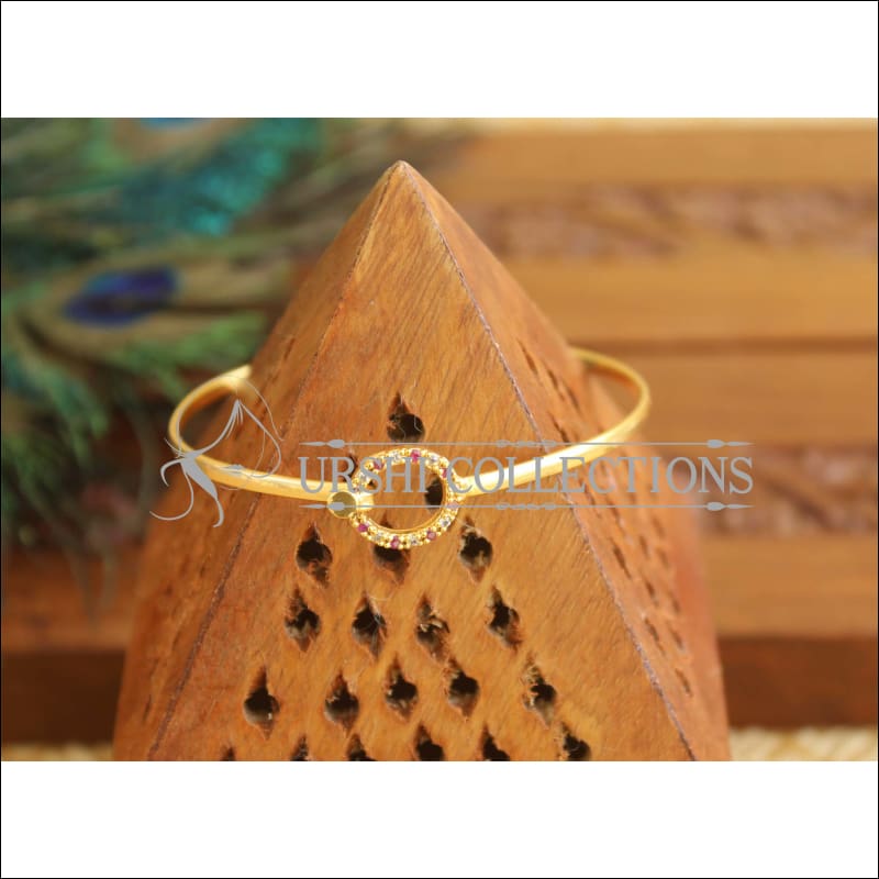Gold Platted CZ Kada M1533 - 2.4 - Bracelets