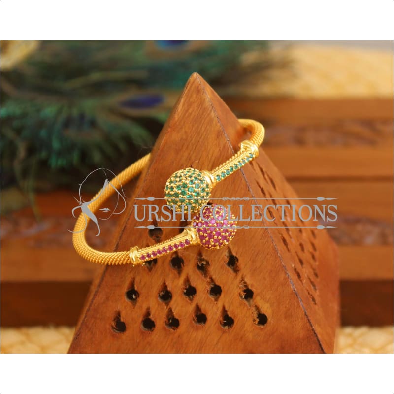 Gold Platted CZ Kada M1566 - 2.4 - Bracelets