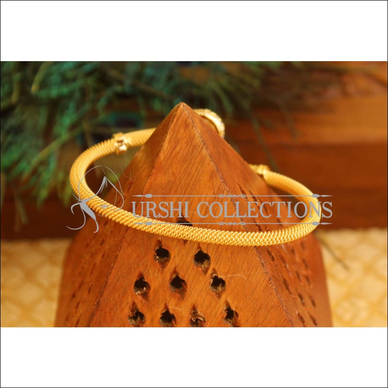 Gold Platted CZ Stone Kada M1451 - Bracelets