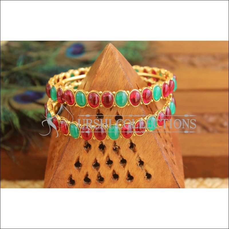 Gold Platted Bangles Set M1620 - 2.6 - Bangles