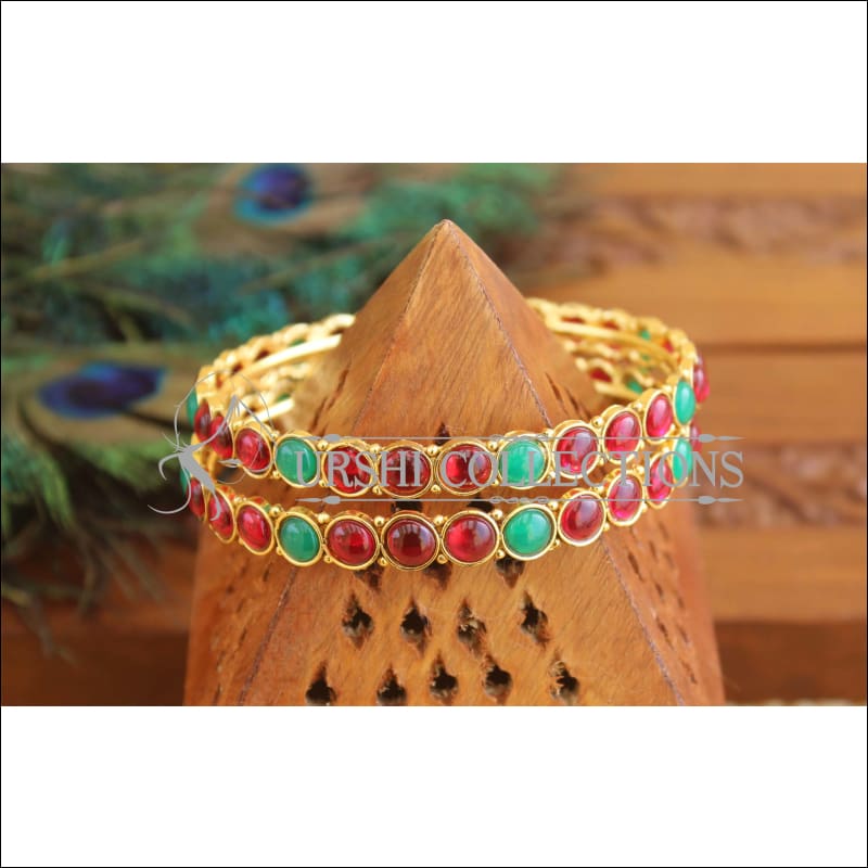 Gold Platted Bangles Set M1622 - 2.8 - Bangles