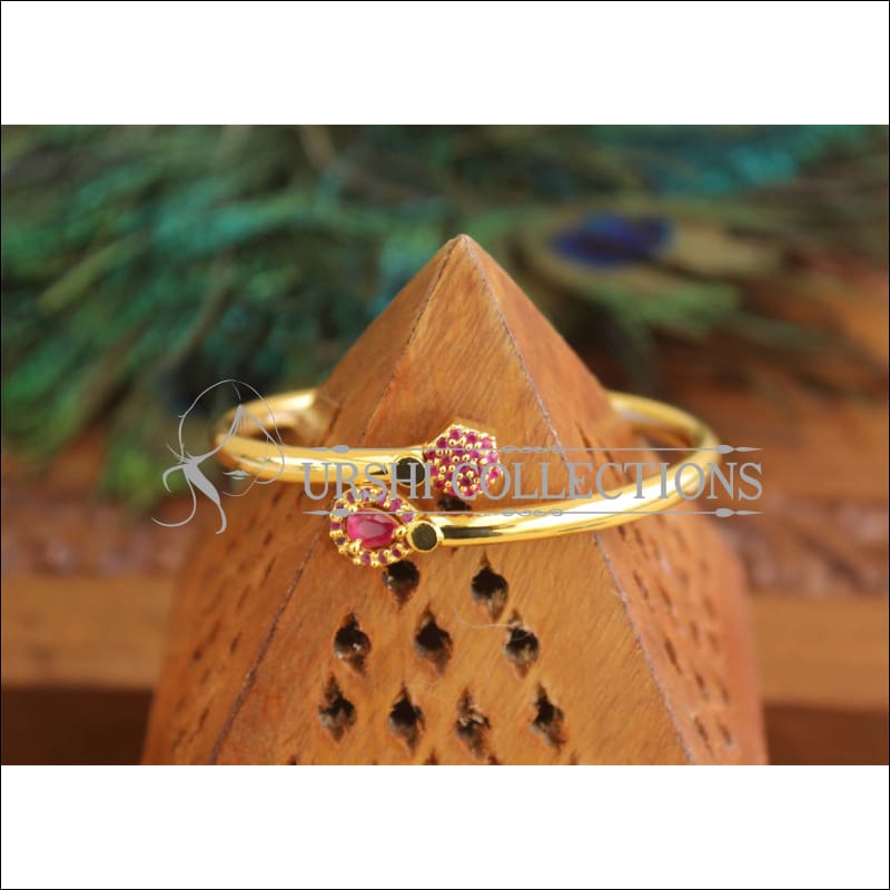 Gold Platted Kempu CZ Design Kada M1520 - 2.4 - Bracelets