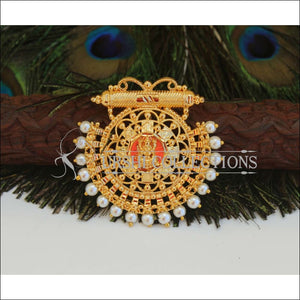 Gold Platted Pearl Lakshmi Pendant M1510 - Pendant Set