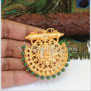 Gold Platted Lakshmi Pendant M1515 - Pendant Set