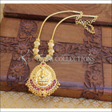 Gold polish Temple necklace M1176 - Necklace Set