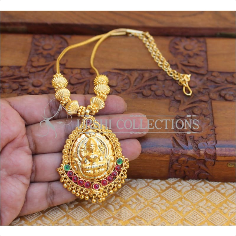 Gold polish Temple necklace M1177 - Necklace Set