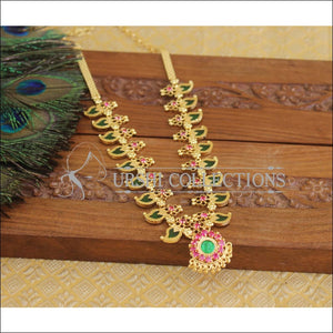 Green mango Palakka Ruby necklace set U-05 - Necklace Set