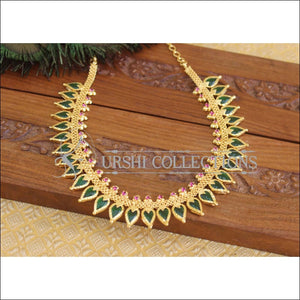 Green palakka Necklace U-06 - Necklace Set