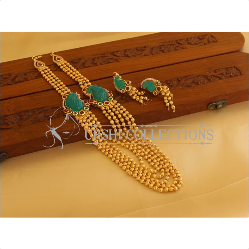 High Gold plated Designer Layer Necklace set M1864 - Necklace Set