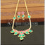 Kempu Gold plated mango necklace M1190