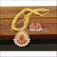 Kempu Micro gold plated pendant set M1194