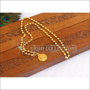 Kerala Style Gold Plated Baby Gopala Pendant Chain M2971 - Necklace Set