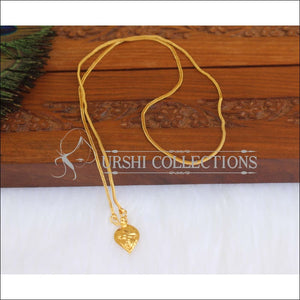 Kerala Style Gold Plated Cristian Cross Pendant Chain M2955 - Necklace Set