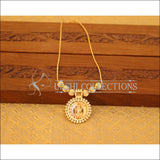 Kerala Style Gold Plated CZ Lakshmi Necklace M2783 - Necklace Set