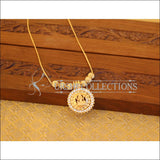 Kerala Style Gold Plated CZ Lakshmi Necklace M2783 - Necklace Set